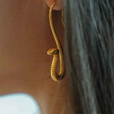 Boucles d’oreilles Serpent Pendantes